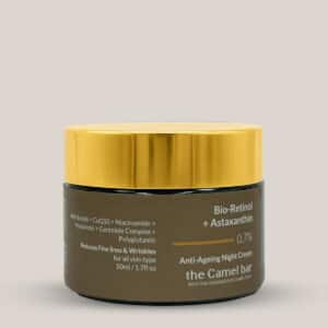 Camel Milk Anti Ageing  Glow Night Cream with Bio-Retinol & Astaxanthin 0.7%